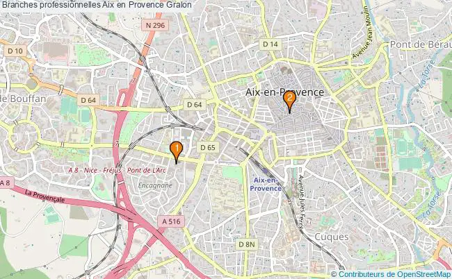 plan Branches professionnelles Aix en Provence Associations branches professionnelles Aix en Provence : 2 associations