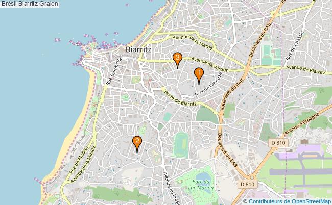 plan Brésil Biarritz Associations Brésil Biarritz : 3 associations