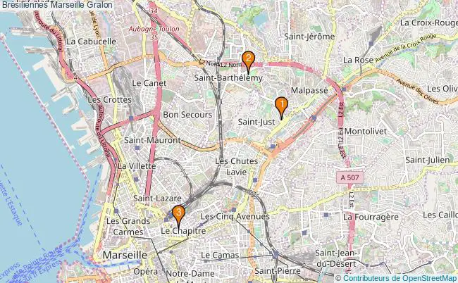 plan Brésiliennes Marseille Associations Brésiliennes Marseille : 5 associations