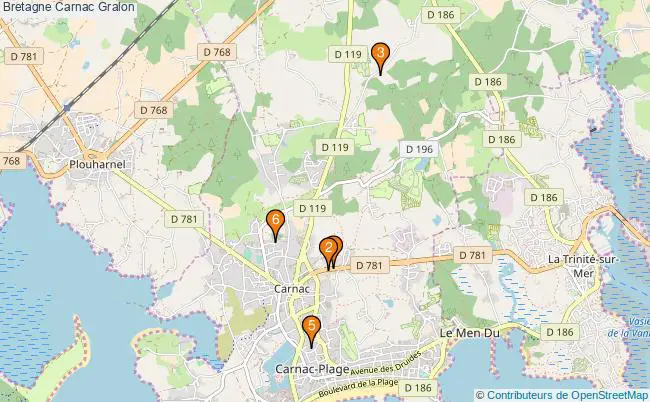 plan Bretagne Carnac Associations Bretagne Carnac : 7 associations