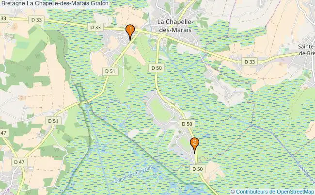 plan Bretagne La Chapelle-des-Marais Associations Bretagne La Chapelle-des-Marais : 2 associations