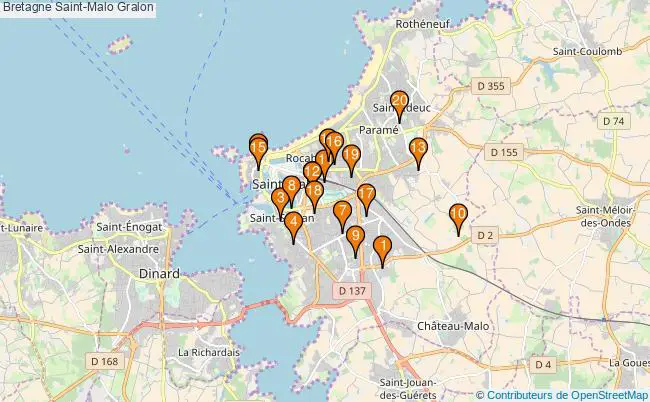 plan Bretagne Saint-Malo Associations Bretagne Saint-Malo : 23 associations