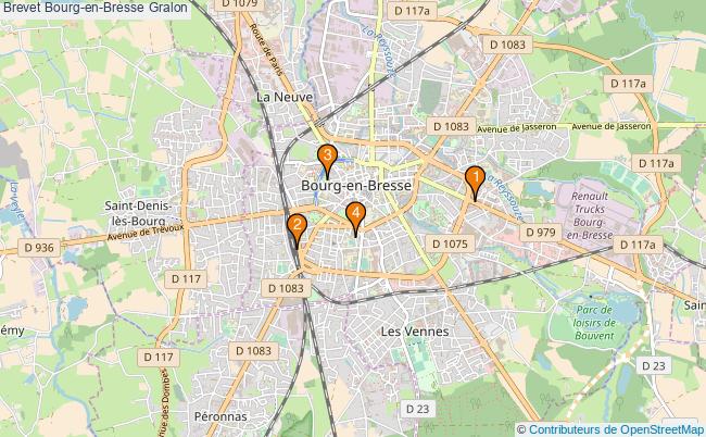 plan Brevet Bourg-en-Bresse Associations brevet Bourg-en-Bresse : 4 associations
