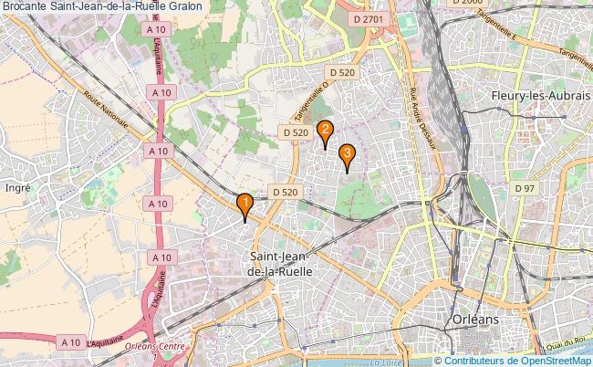 plan Brocante Saint-Jean-de-la-Ruelle Associations brocante Saint-Jean-de-la-Ruelle : 3 associations