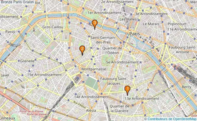 plan Bronze Paris Associations bronze Paris : 4 associations