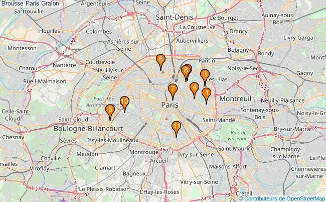 plan Brousse Paris Associations Brousse Paris : 11 associations