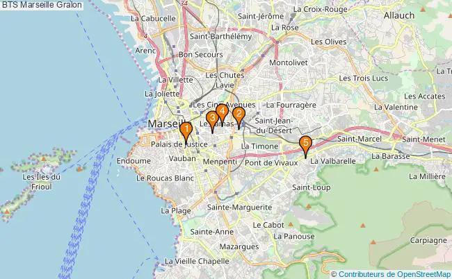 plan BTS Marseille Associations BTS Marseille : 5 associations