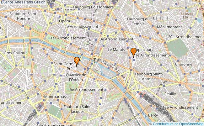 plan Buenos Aires Paris Associations Buenos Aires Paris : 3 associations
