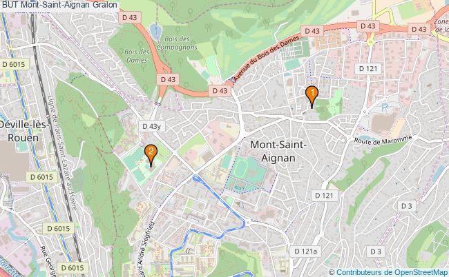 plan BUT Mont-Saint-Aignan Associations BUT Mont-Saint-Aignan : 4 associations