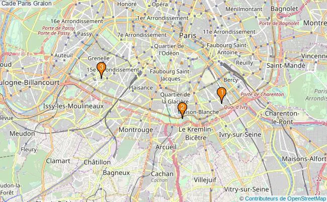 plan Cade Paris Associations cade Paris : 4 associations