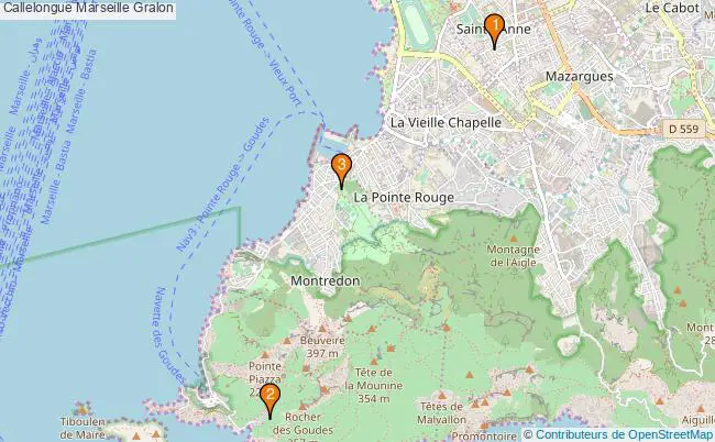 plan Callelongue Marseille Associations callelongue Marseille : 4 associations