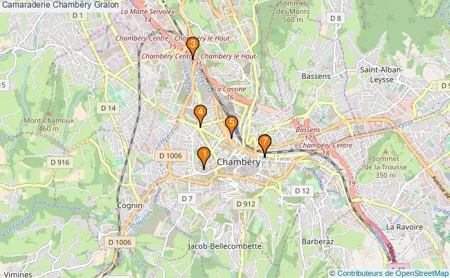 plan Camaraderie Chambéry Associations Camaraderie Chambéry : 7 associations