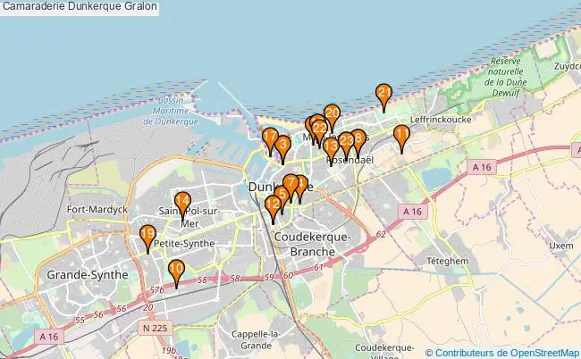 plan Camaraderie Dunkerque Associations Camaraderie Dunkerque : 23 associations