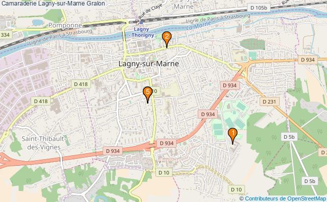 plan Camaraderie Lagny-sur-Marne Associations Camaraderie Lagny-sur-Marne : 5 associations