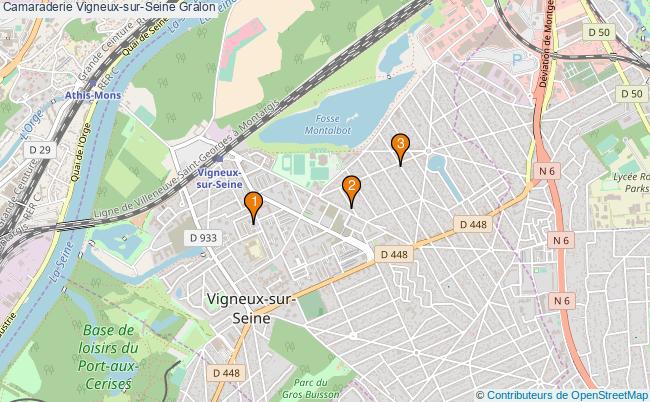 plan Camaraderie Vigneux-sur-Seine Associations Camaraderie Vigneux-sur-Seine : 4 associations