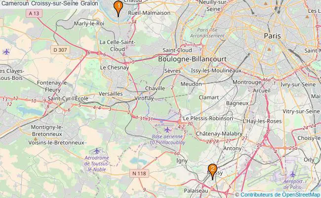 plan Cameroun Croissy-sur-Seine Associations Cameroun Croissy-sur-Seine : 3 associations