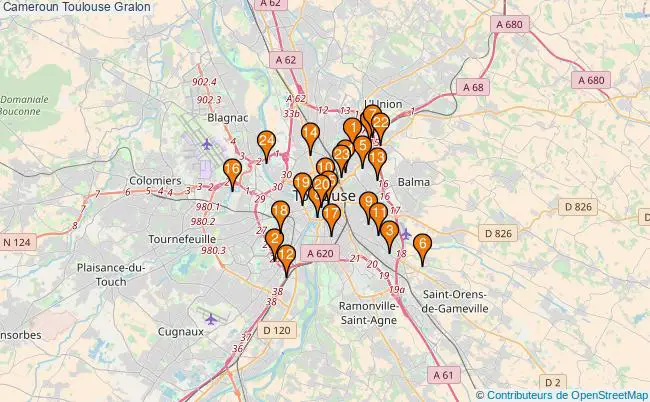 plan Cameroun Toulouse Associations Cameroun Toulouse : 23 associations