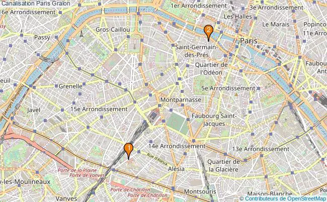 plan Canalisation Paris Associations canalisation Paris : 4 associations