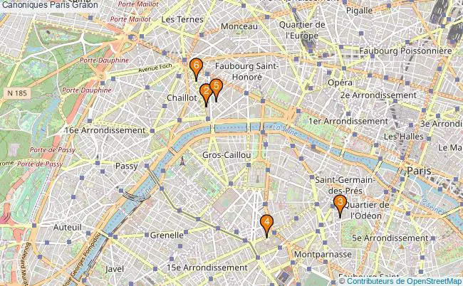 plan Canoniques Paris Associations canoniques Paris : 5 associations