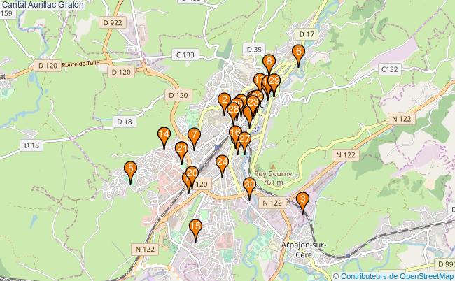 plan Cantal Aurillac Associations Cantal Aurillac : 186 associations