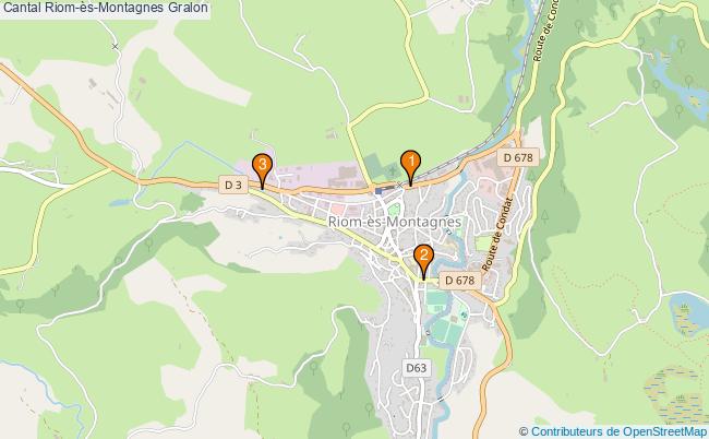 plan Cantal Riom-ès-Montagnes Associations Cantal Riom-ès-Montagnes : 4 associations