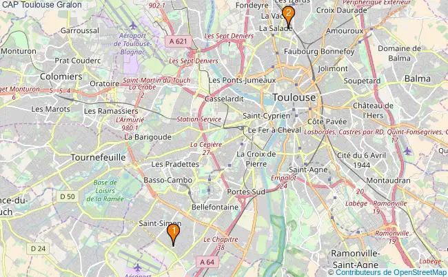 plan CAP Toulouse Associations CAP Toulouse : 3 associations