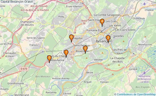 plan Capital Besançon Associations capital Besançon : 6 associations