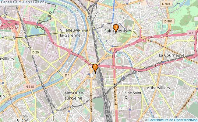 plan Capital Saint-Denis Associations capital Saint-Denis : 3 associations