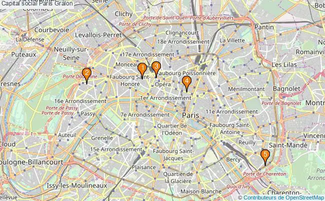 plan Capital social Paris Associations capital social Paris : 8 associations