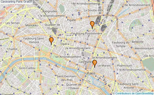 plan Caravaning Paris Associations caravaning Paris : 3 associations