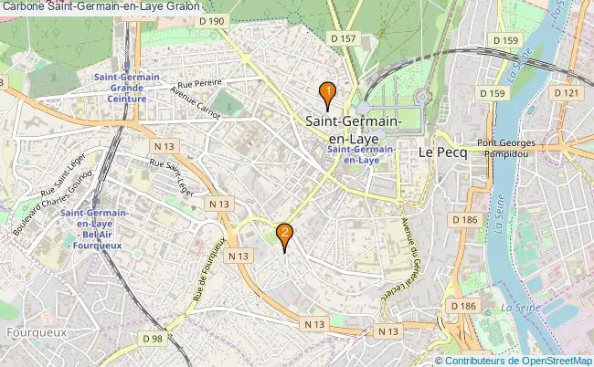 plan Carbone Saint-Germain-en-Laye Associations Carbone Saint-Germain-en-Laye : 3 associations