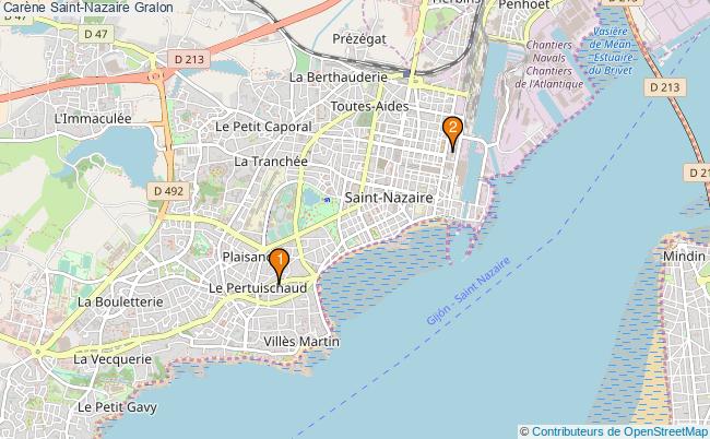 plan Carène Saint-Nazaire Associations carène Saint-Nazaire : 3 associations