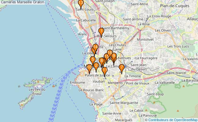 plan Carrières Marseille Associations carrières Marseille : 18 associations