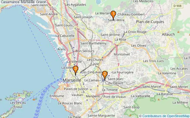 plan Casamance Marseille Associations Casamance Marseille : 3 associations