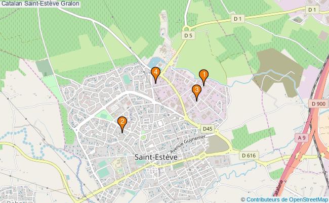 plan Catalan Saint-Estève Associations catalan Saint-Estève : 4 associations