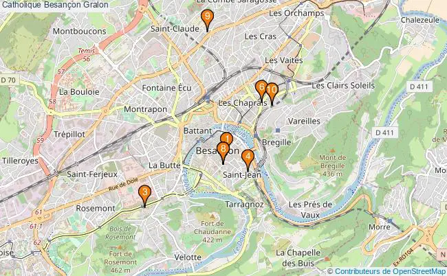 plan Catholique Besançon Associations catholique Besançon : 11 associations