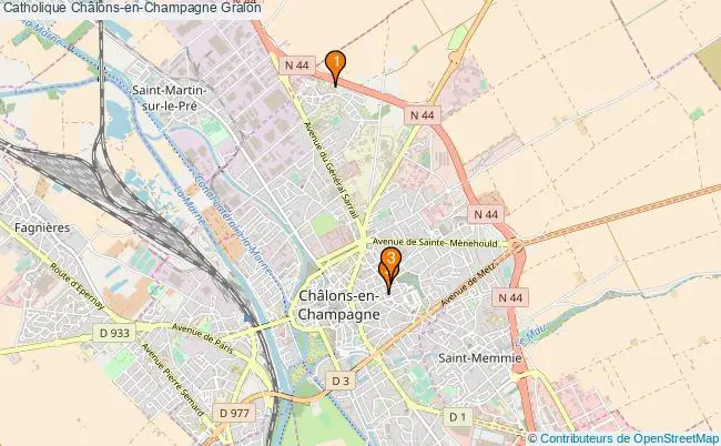 plan Catholique Châlons-en-Champagne Associations catholique Châlons-en-Champagne : 4 associations