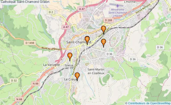 plan Catholique Saint-Chamond Associations catholique Saint-Chamond : 6 associations