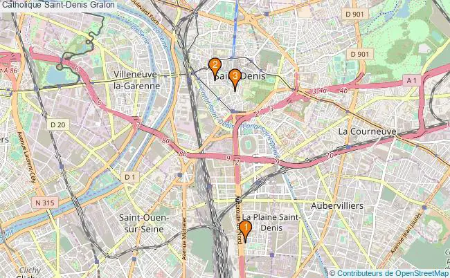 plan Catholique Saint-Denis Associations catholique Saint-Denis : 4 associations