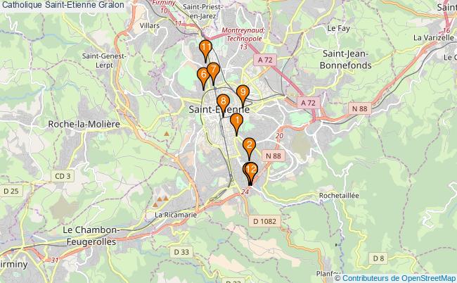 plan Catholique Saint-Etienne Associations catholique Saint-Etienne : 11 associations