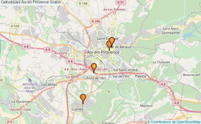 plan Catholiques Aix en Provence Associations catholiques Aix en Provence : 7 associations