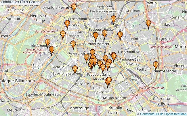 plan Catholiques Paris Associations catholiques Paris : 115 associations