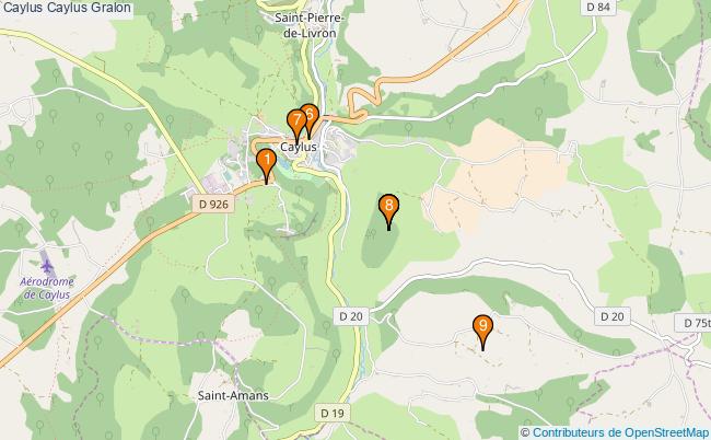 plan Caylus Caylus Associations Caylus Caylus : 10 associations