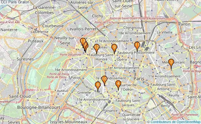 plan CCI Paris Associations CCI Paris : 13 associations