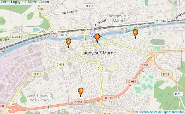 plan Celles Lagny-sur-Marne Associations Celles Lagny-sur-Marne : 4 associations