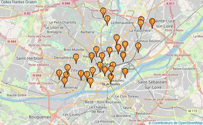 plan Celles Nantes Associations Celles Nantes : 40 associations