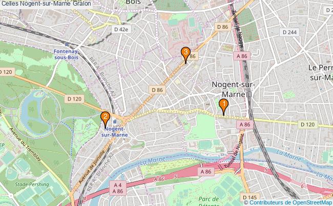 plan Celles Nogent-sur-Marne Associations Celles Nogent-sur-Marne : 3 associations