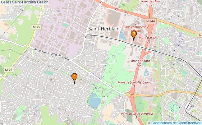 plan Celles Saint-Herblain Associations Celles Saint-Herblain : 4 associations