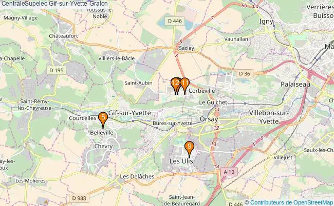 plan CentraleSupelec Gif-sur-Yvette Associations CentraleSupelec Gif-sur-Yvette : 20 associations