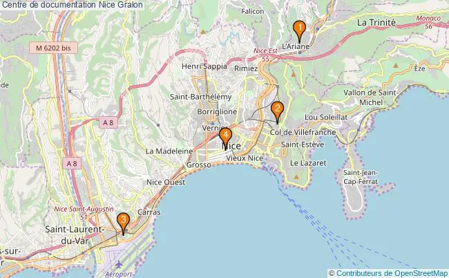 plan Centre de documentation Nice Associations centre de documentation Nice : 3 associations
